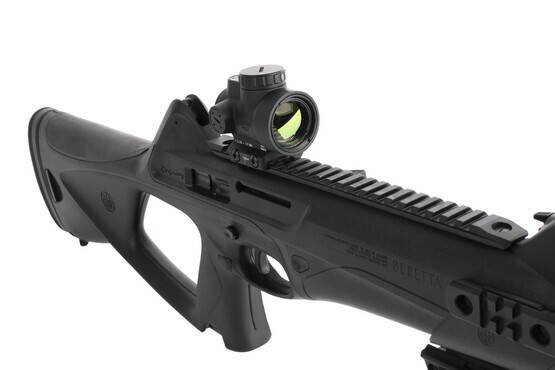 Trijicon MRO 2 MOA Green Dot reflex sight has shielded controls for enhanced durability and a heavy duty forged body with low Mount www.primaryarms.com